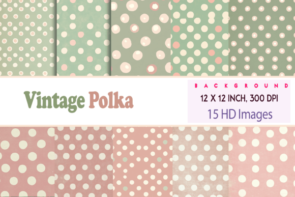 Download Vintage Polka Pattern - Premium Resources